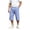 Light Blue, variant on QIbmong Capri Pants for Men Loose Sweat Shorts Under Knee Casual Drawstring Cropped Sweatpants with Pockets(XL,White)