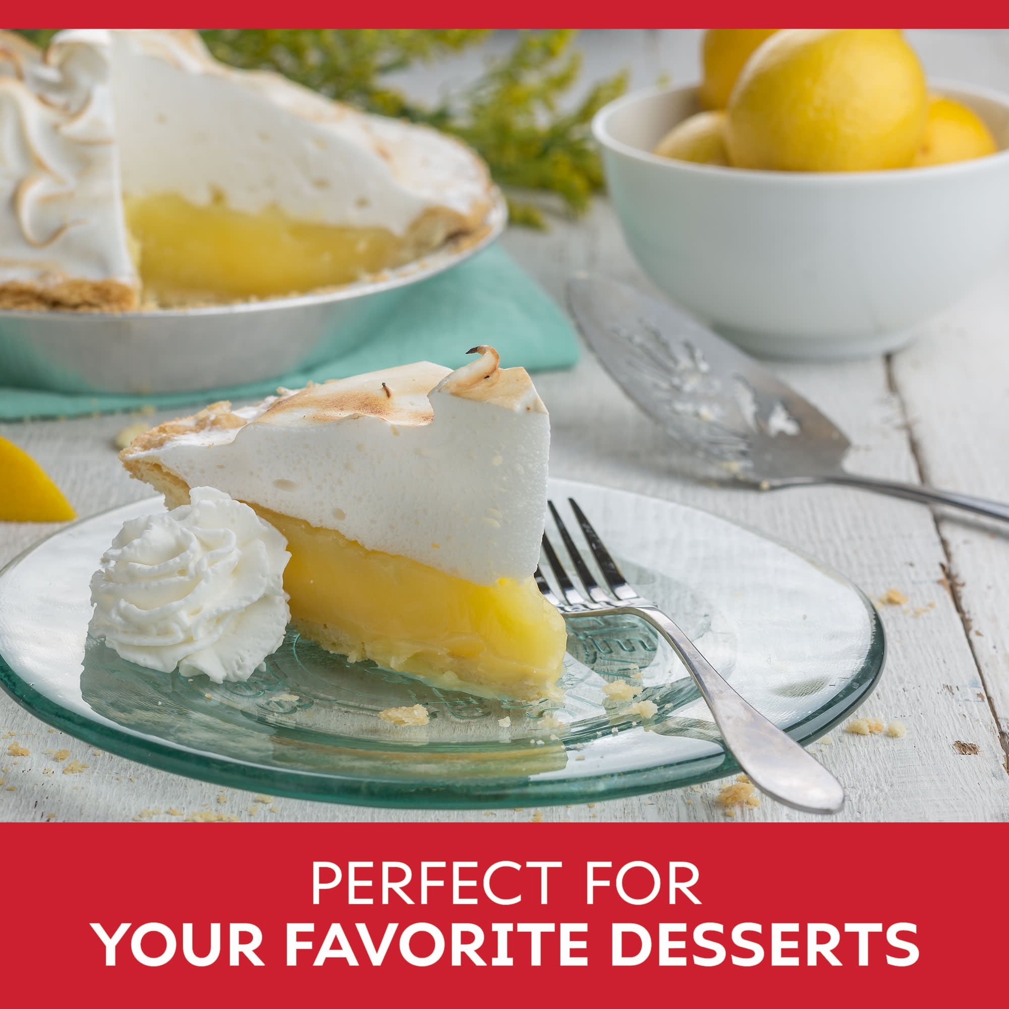 (4 pack) Duncan Hines Comstock, Lemon Crème Pie Filling and Topping, Ready to Use, 21 oz.