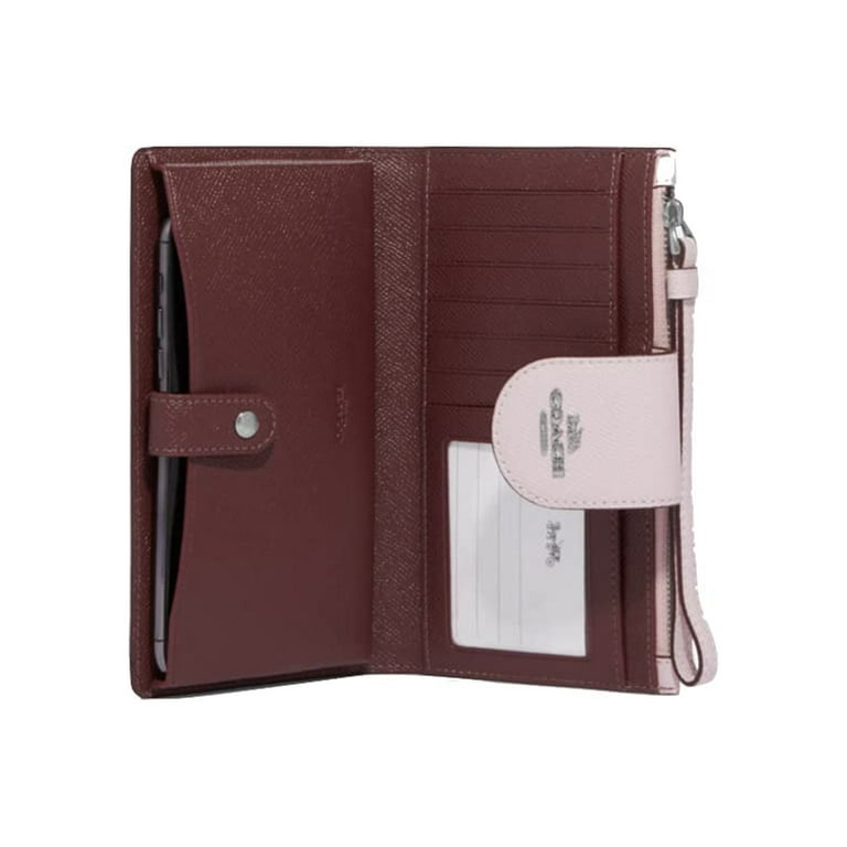 Medium crossgrain sales leather slim wallet