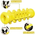 thumbnail image 3 of JUNWELL Dog Chew Toys for Aggressive Chewers | Dog Bone Toothbrush Stick for Large Dog Chew Toys & Puppy Dog Toys - Durable Natural Rubber Pet Chews Toy Yellow, 3 of 7