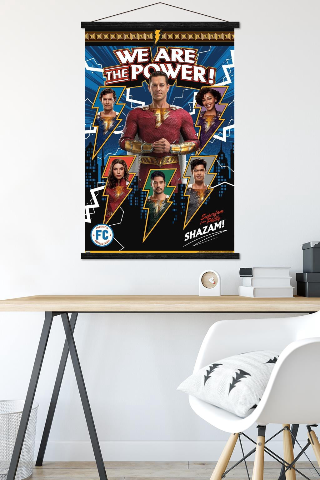 DC Comics Movie Shazam! Fury of the Gods - Family Wall Poster with Magnetic Frame, 22.375" x 34"