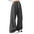 thumbnail image 2 of Zormilly Plus Size Sweatpants for Women Elastic High Waisted Baggy Wide Leg Sweatpants with Pockets Straight Leg Pants, S-5XL, 2 of 7