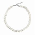 thumbnail image 4 of Shell Choker Necklace Adjustable White Clam Chips Seashell Hawaiian Summer Beach Jewelry, 4 of 5