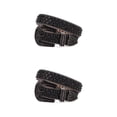thumbnail image 1 of Decodeary Large Application Strass Ceinture Ceinture Western pour les Parties Bars et Concerts Modifier Ligne de Taille Noir 135cm 2Set, 1 of 6