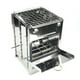 thumbnail image 1 of Estufa al aire libre Irfora Plegable de acero inoxidable Mochilero Estufa de leña Mini barbacoa de barbacoa con bolsa de transporte para mochileros Senderismo Camping cocina Irfora Estufa al aire libre, 1 of 7