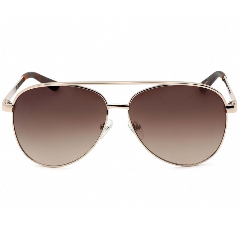 Kenneth Cole Reaction Women’s Aviator Sunglasses with Brown Tint Kenneth Cole Reaction Metal Frame Brown Gradient Lens Ladies  main image 4