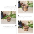 thumbnail image 2 of FONWILYO 3Pcs Vintage Wooden Flower Pot Planter for Decor 12X9X10in, 2 of 8