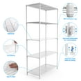 thumbnail image 3 of Pouseayar 5-Shelf Adjustable, Heavy Duty Wide Storage Shelving Unit (350 Lbs Loading Capacity Per Shelf), Steel Organizer Wire Rack, 36" L X 16" W X 72" H, Black, 3 of 12