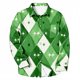 thumbnail image 5 of Blusa y camisa de manga larga con cuello vuelto para hombre, informal, a la moda, con botones, estampado a cuadros, blusa elástica de manga larga con cuello vuelto, blusa de poliéster para hombre, 5 of 5
