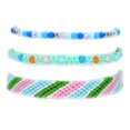 thumbnail image 1 of Minnieouse de hilos trenzados de 3 uds., cuerda de algodón resistente al desgaste, borla ajustable, resistente al agua, brazalete de cuerdas de la Ropa, zapatos y accesorios Miscelánea Morado oscuro Minnieouse AP010283-15, 1 of 6