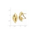 thumbnail image 2 of 14k Swirl Omega Back Post Earrings, 2 of 2