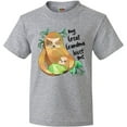 thumbnail image 3 of Inktastic My Great Grandma Loves Me Cute Sloth and Baby Youth T-Shirt, 3 of 5