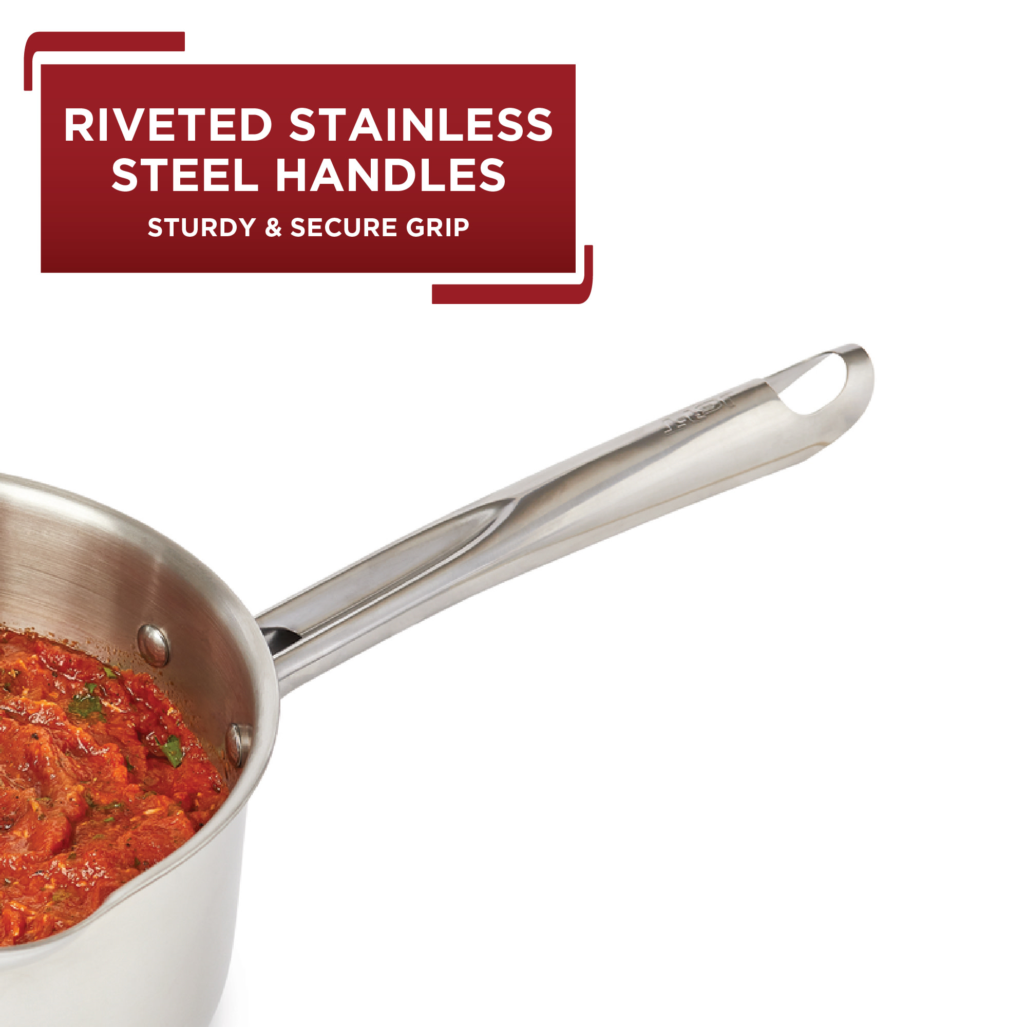T-fal Cook & Strain 14-Piece Stainless Steel Cookware Set photo 7
