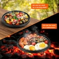thumbnail image 6 of TLGREEN 4.2-Quart Pre-Seasoned Cast Iron Dutch Oven Pot, Without Feet,with Lid, Stand, Spiral Handle, Easy Cleaning, for Indoor/Outdoor Use, 6 of 12