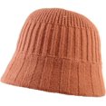 thumbnail image 5 of CoCopeaunts Women Bucket Hat Winter Thickness Elastic Knitted Hat Simple Solid Color Beggar Fisherman Hat Adjustable Foldable, 5 of 8