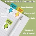 thumbnail image 5 of 100-PACK  Sign Here Stickers & Tabs – Initial Here, Sign & Date, Notarize Flags – Sticky Post-It Flags for Documents, Book Annotation, Office Filing, Notary Supplies, 5 of 9