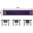 thumbnail image 4 of Jbralid Linen Mardi Gras Table Runner New Orleans Brazi Carnival Tablecloth Fat Tuesday Mardi Gras Decorations and Supplies for Home Kitchen Table-13×72'', 4 of 5