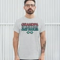 thumbnail image 3 of Tee Hunt Grandpa is Like a Dad Only Cooler T-Shirt Granddad Father's Day Men's Tee, Ash Gray, 3X-Large, 3 of 5