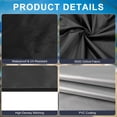 thumbnail image 2 of Uxcell 1-Pack Cubierta de Reemplazo para Columpio, 5.2x3.6x0.5 Pulgadas columpios de patio con cubierta para Jardín/Ahuerto [Negro], 2 of 6