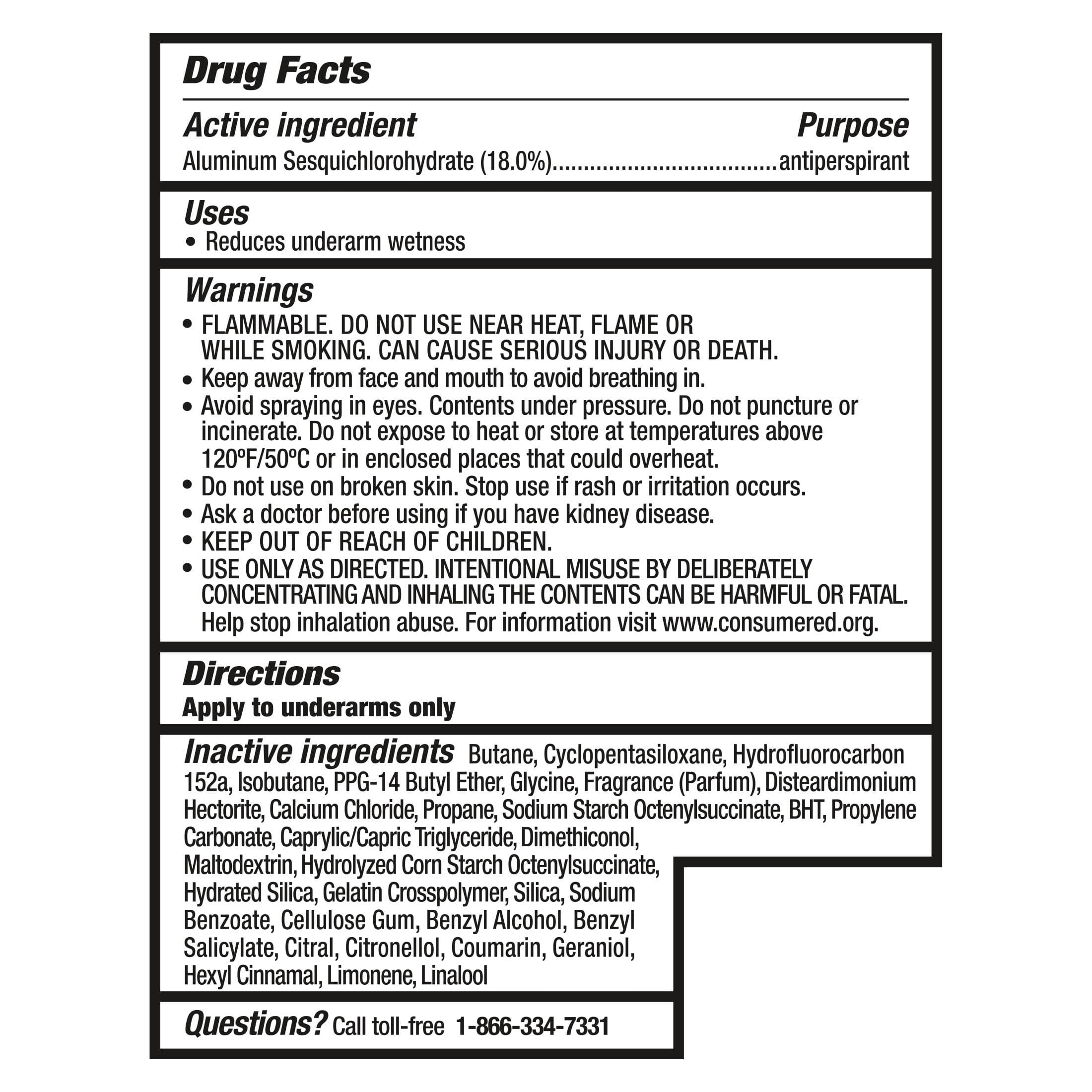 Degree Unlimited Long Lasting Antiperspirant Deodorant Dry Spray, Marine, 3.8 oz