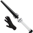thumbnail image 1 of Hot Tools rizadora conica nano ceramica Negro y Blanco, 3/4-1 1/4 IN XL, 1 of 5