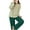 Green, variant on Tnhcen Women's Imitation Cotton Sleepwear Set Stripe print Long Sleeved Pants Pajamas Set Casual Loose Home Wear Set M-4XL
