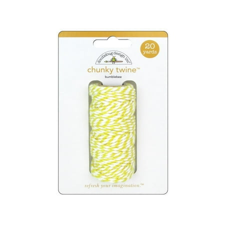 UPC: 0842715048089 | Doodlebug Monochromatic Chunky Twine 20yd-Bumblebee