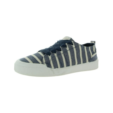 

SUGAR Womens Navy Striped Cushioned Festival Round Toe Lace-Up Athletic Sneakers 7