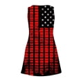 thumbnail image 5 of ZHUGeLI 4th of July Outfits for Women, Women's Casual With Pockets Summer Floral Print Dress V-Neck Mini Dresses, American Flag Patriotic Outfits Up to 50% off Clearance, 5 of 7