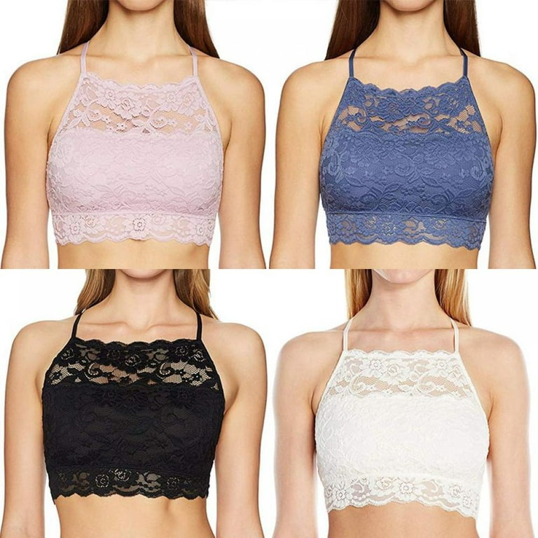 Women's Underwire Lace Unlined Everyday Bra Minimizer Full Coverage  Bralette 50C