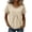 Khaki(Ladies Tops), variant on GUACER Womens Eyelet Lace Crew Neck Tops Short Sleeve Hollow Out Boho Blouses Summer Relaxed Fit Shirts