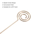 thumbnail image 4 of Uxcell Metal Cocktail Toothpicks Circle Shape Drink Pick Cocktail Skewer 6Pack(Rose Gold), 4 of 8