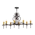 thumbnail image 6 of Meyda Tiffany 154026 Monica 8 Light 48" Wide Taper Candle Linear Chandelier - MultiColor, 6 of 6