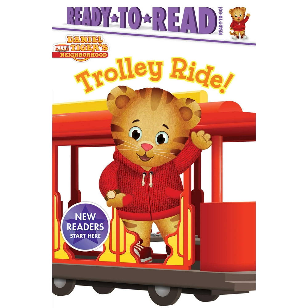 daniel tiger's neighborhood trolley with daniel tiger figure
