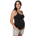 thumbnail image 5 of BRAVADO! BASICS Women's Seamless Maternity Nursing Tank Top Cami for Breastfeeding with Adjustable Straps, Black, Medium, 5 of 7