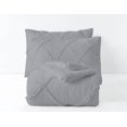 thumbnail image 5 of DNG Creations 5 Piece Diamond Ruffle Comforter 100% Egyptian Cotton, 800TC - Solid Silver Colour - Super Soft 550 GSM All Season ( Oversized Queen - Size ), 5 of 6