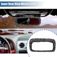 thumbnail image 2 of Unique Bargains Bling Car Mirror Accessories Shining Car Rear View Mirror Decorative Cover Faux Crystal Rhinestone for Women Silver Tone, 2 of 6