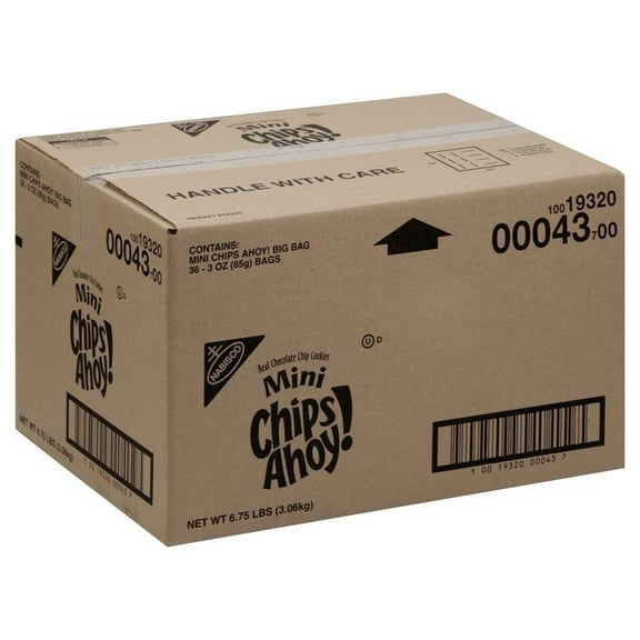 Chips Ahoy Snack Mini Big Bag, 3 Ounce, 36 Per Case