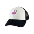 thumbnail image 1 of Gravity Threads Pink Flamingo Adjustable Trucker Hat - Black/White, 1 of 2