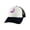Black/White, variant on Pink Flamingo Adjustable Trucker Hat - Black