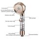 thumbnail image 3 of Shower Head Hand Shower, 3 Jet Types And On/off Switch, Water-saving, 3 of 5