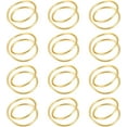 thumbnail image 1 of 12 Pieces Gold Napkin Rings Metal Spiral Napkin Rings Buckles Simple Alloy Napkin Rings Serviette Napkin Holder Ring for Weddings, Receptions, Dinner Party, Banquet, Buffet Table Decor, 1 of 7