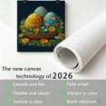 thumbnail image 4 of FLASHLUMI 8x12 Inch Decorated Easter Eggs in Floral Bowl Canvas Wall Art, Bright Holiday Spring Decor for Living Room Bedroom, 4 of 10