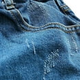 thumbnail image 5 of Bovxnpu Girls Jean Shorts Kids Denim Shorts Jorts Solid Denim Kids Shorts with Pockets and Distressed Details For Shorts, 5 of 8