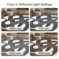 thumbnail image 7 of ODIKA 9'x12' Washable Area Rug Retro Geometric Coiled Reptile Aesthetic Snake Serpent Abstract Playful for Great Room, Indoor Concept, Large Living Low Pile, Flatwoven, 7 of 7