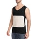thumbnail image 5 of Camiseta sin mangas con cuello en V para hombre, color liso, sin costuras, con parche interior ajustable para temperatura cálida, blusa de poliéster para hombre., 5 of 5