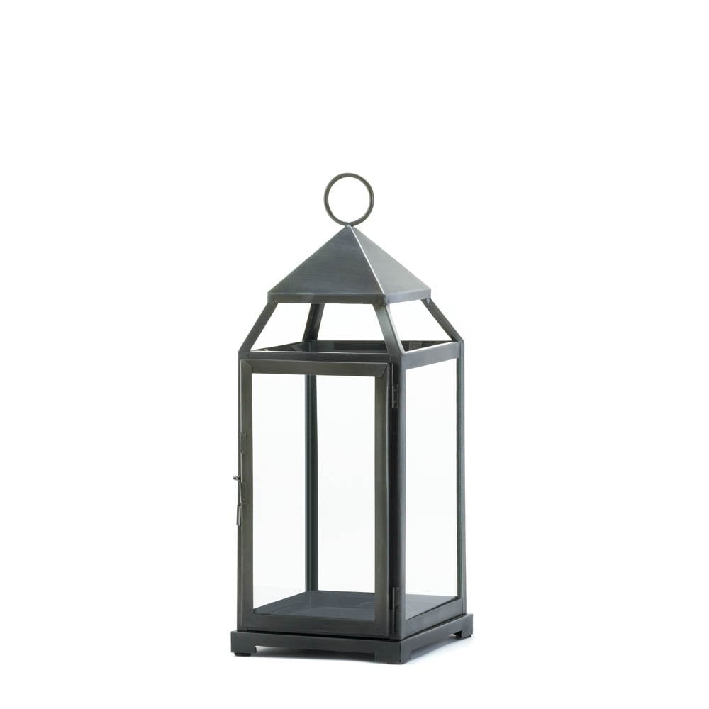 Metal Candle Lanterns, Rustic Large Candle Holder Lantern Outdoor Decor