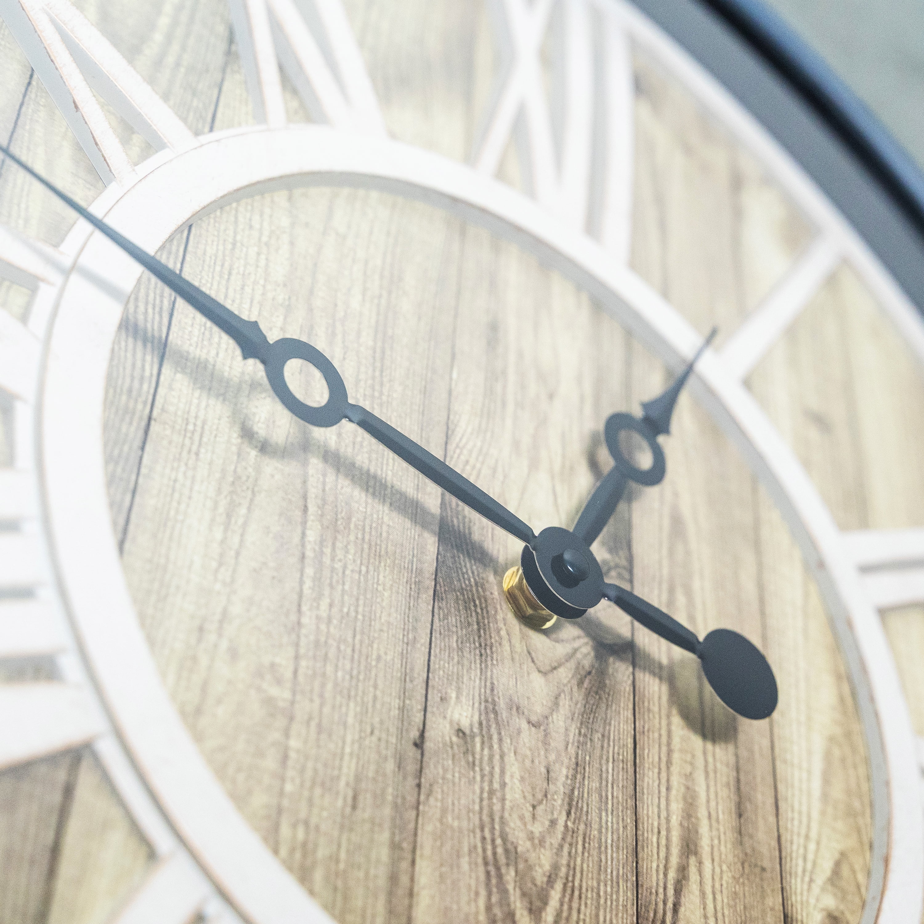 Pacific Bay Mannheim 20" Brown Analog Wall Clock - Rustic