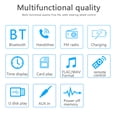thumbnail image 3 of Radio estéreo USB en DashCoche Reproductor de MP3 in-tablero Radio Estéreo Estéreo Bluetooth Bluetooth Receptor con Puertos de Carga USB Guardurnaity VI001557-00B, 3 of 6
