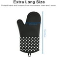 thumbnail image 4 of Silicone Oven Mitts, SIKITUT Extra Long Kitchen Oven Gloves, Professional Heat Resistant Baking Gloves, 1 Pair, Black, 4 of 7